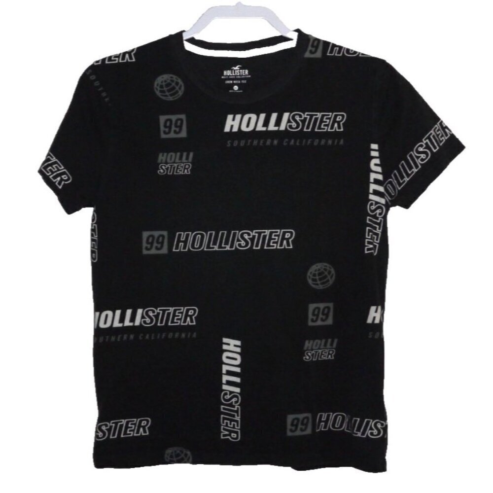 HOLLISTER 99 Crew Neck Tee black & white 100% cotton T Shirt ADULT XS